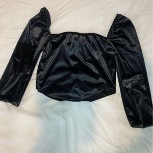Black forever 21 small velvet black top